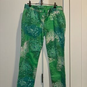 Green and Blue Floral Pants